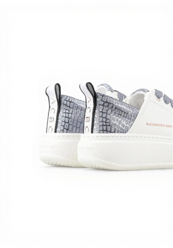 Baskets femme Alexander Smith Eco-Wembley Blanc Dark Avio