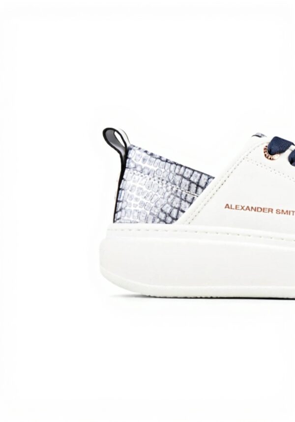 Baskets femme Alexander Smith Eco-Wembley Blanc Dark Avio