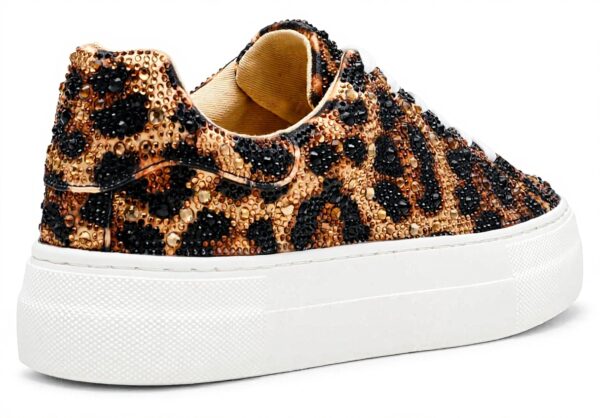Baskets Betsey Johnson Sidny Femme Strass Plateforme Lacets