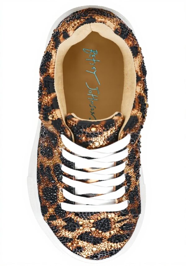Baskets Betsey Johnson Sidny Femme Strass Plateforme Lacets