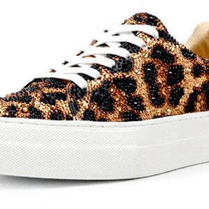Baskets Betsey Johnson Sidny Femme Strass Plateforme Lacets