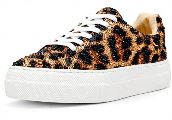 Baskets Betsey Johnson Sidny Femme Strass Plateforme Lacets