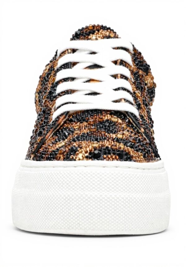 Baskets Betsey Johnson Sidny Femme Strass Plateforme Lacets