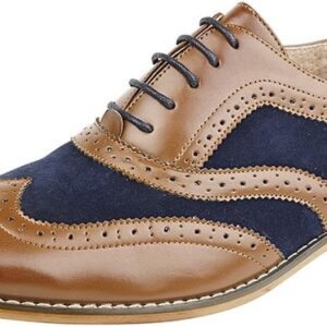 Chaussures Richelieu Homme Cuir Doublure Lacets Marron-0