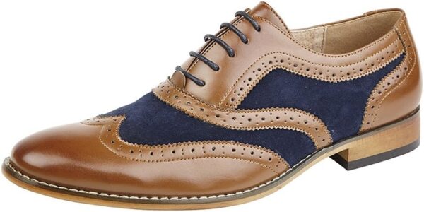 Chaussures Richelieu Homme Cuir Doublure Lacets Marron-0
