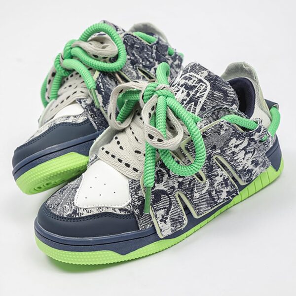 Baskets Chunky Plateforme MiaZane Mesh Cuir Homme Femme-1