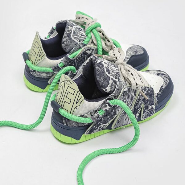 Baskets Chunky Plateforme MiaZane Mesh Cuir Homme Femme-2