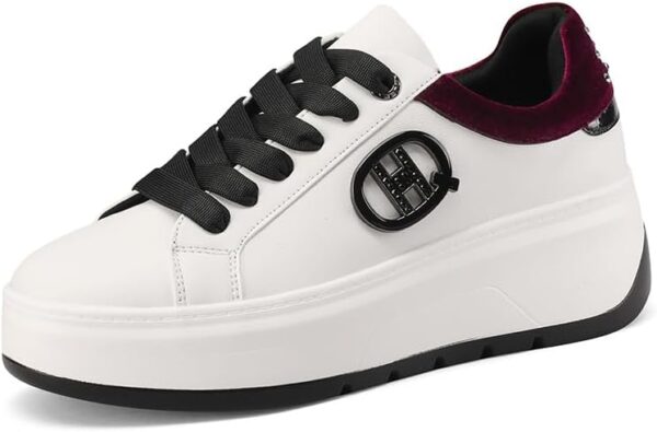 Baskets femme QUEEN HELENA cuir synthétique confortables-0