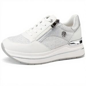 Baskets compensées QUEEN HELENA femme similicuir talon 5.5