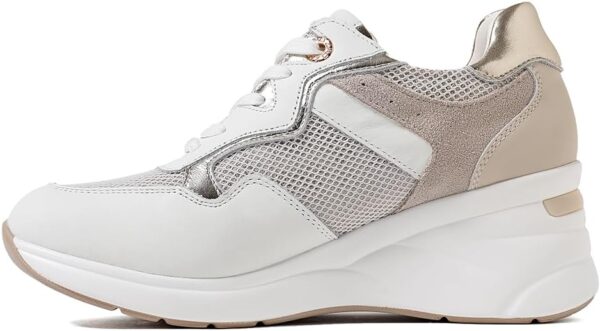Baskets femme QUEEN HELENA cuir compensé casual QH7014-5