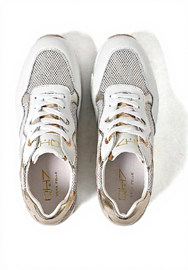 Baskets femme QUEEN HELENA cuir compensé casual QH7014