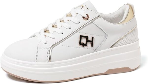 Baskets en Cuir QUEEN HELENA Platform Femmes Confortable-0