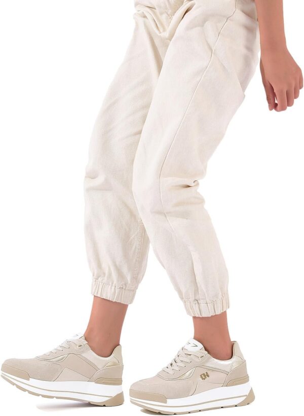 Baskets en Cuir QUEEN HELENA Platform Femmes Confortable-1