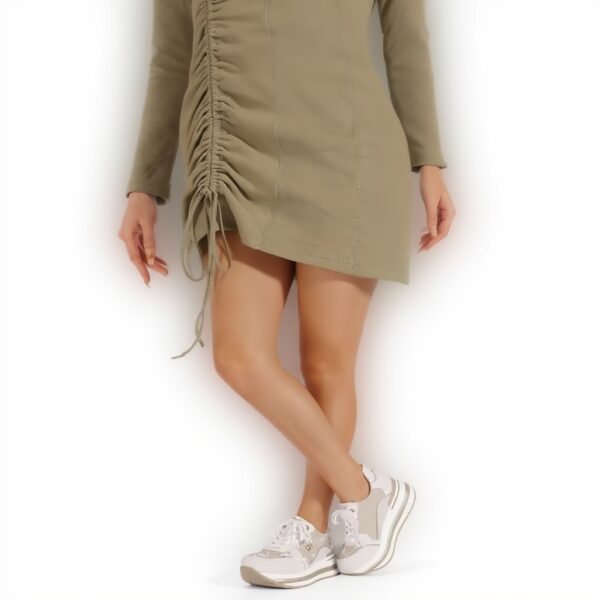 Baskets en cuir QUEEN HELENA compensées casual femmes QH9012