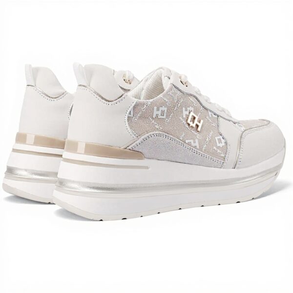 Baskets en cuir QUEEN HELENA compensées casual femmes QH9012