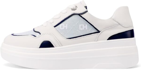 Baskets en cuir véritable QUEEN HELENA platform casual-3