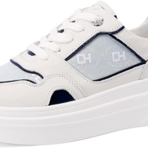 Baskets en cuir véritable QUEEN HELENA platform casual-0