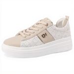 Baskets en Cuir Véritable QUEEN HELENA Platform Léger Femme