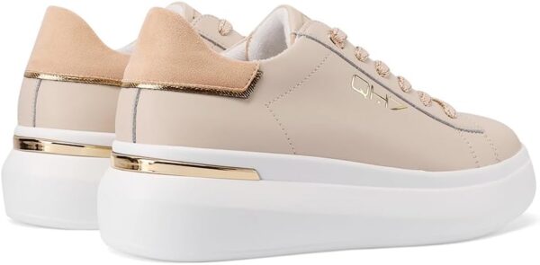 Baskets femme cuir véritable semelle plateforme QUEEN HELENA-5