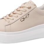 Baskets femme cuir véritable semelle plateforme QUEEN HELENA-0