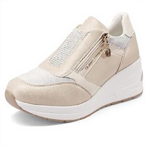 Baskets compensées QUEEN HELENA femme similicuir talon 6,5