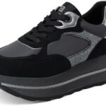 Baskets mode QUEEN HELENA plateforme cuir synthétique femmes-0