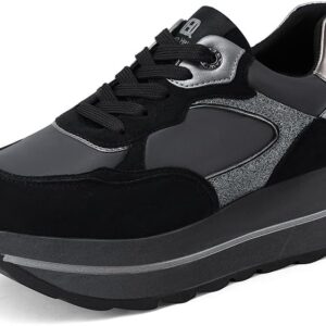 Baskets mode QUEEN HELENA plateforme cuir synthétique femmes-0