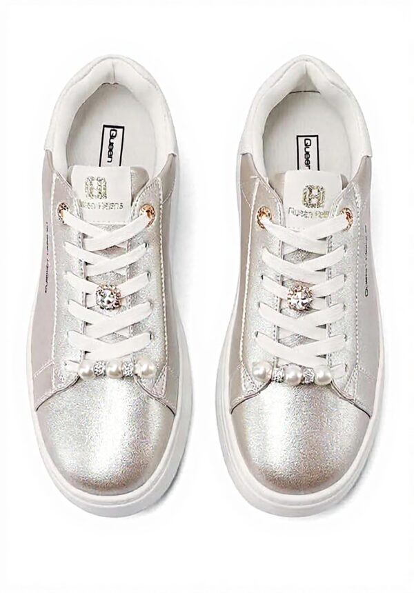 Baskets Platform QUEEN HELENA femme strass similicuir