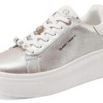 Baskets Platform QUEEN HELENA femme strass similicuir