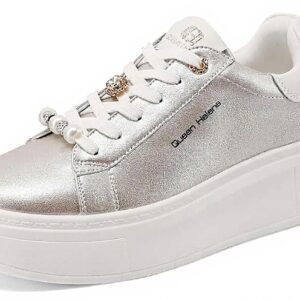 Baskets Platform QUEEN HELENA femme strass similicuir