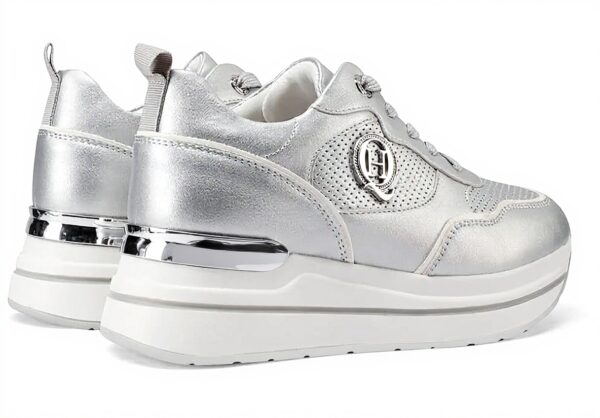 Baskets QUEEN HELENA compensées similicuir femme casual