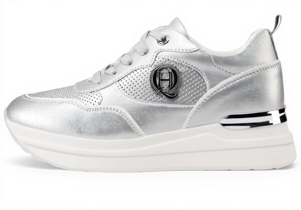 Baskets QUEEN HELENA compensées similicuir femme casual