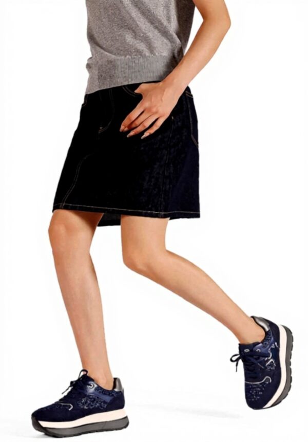 Baskets mode QUEEN HELENA plateforme femme cuir confort