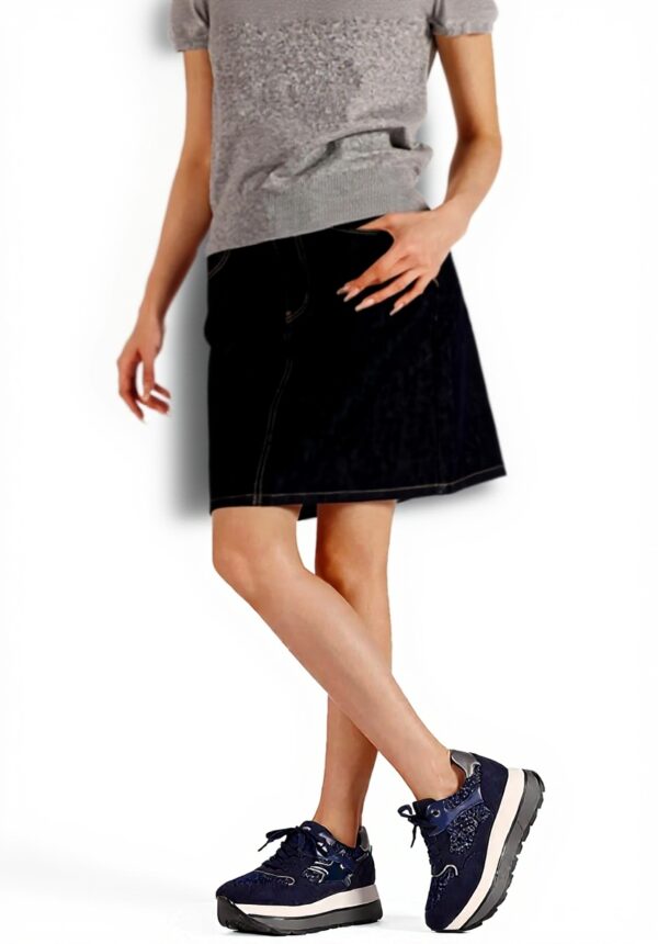Baskets mode QUEEN HELENA plateforme femme cuir confort