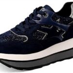 Baskets mode QUEEN HELENA plateforme femme cuir confort