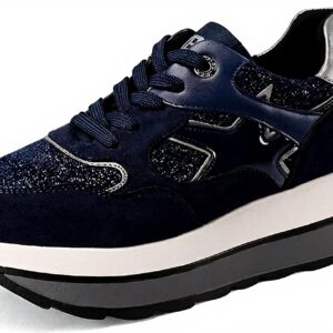 Baskets mode QUEEN HELENA plateforme femme cuir confort