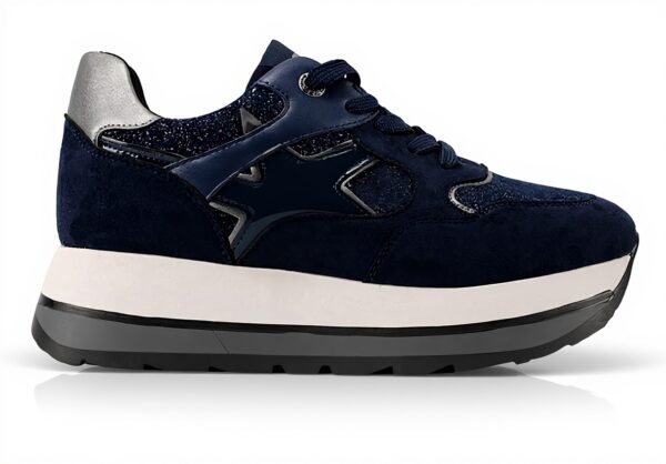Baskets mode QUEEN HELENA plateforme femme cuir confort