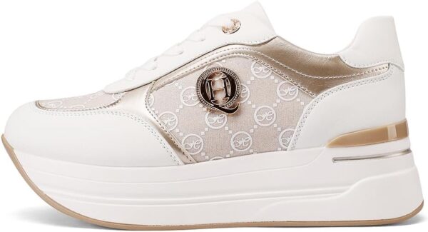 Baskets QUEEN HELENA Platform Sneakers légères Femmes Blanc-3