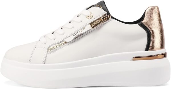 Baskets en cuir QUEEN HELENA QH8003 plateforme femme-3