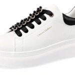 Baskets QUEEN HELENA Platform Perles Femme Cuir Synthétique