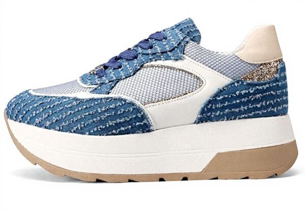 Baskets QUEEN HELENA Sneakers Platform Femme Léger