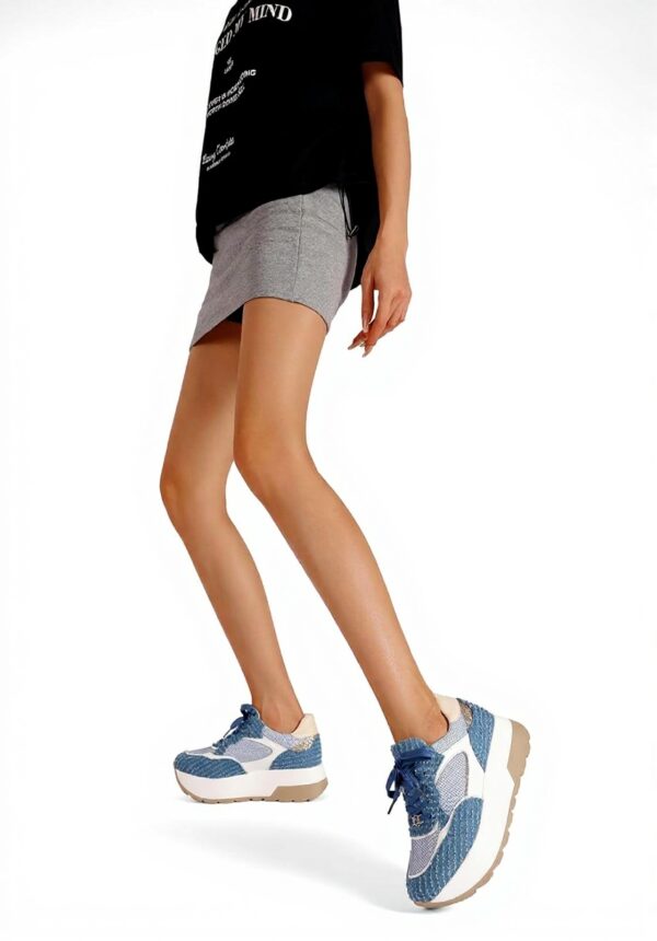 Baskets QUEEN HELENA Sneakers Platform Femme Léger