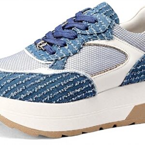 Baskets QUEEN HELENA Sneakers Platform Femme Léger