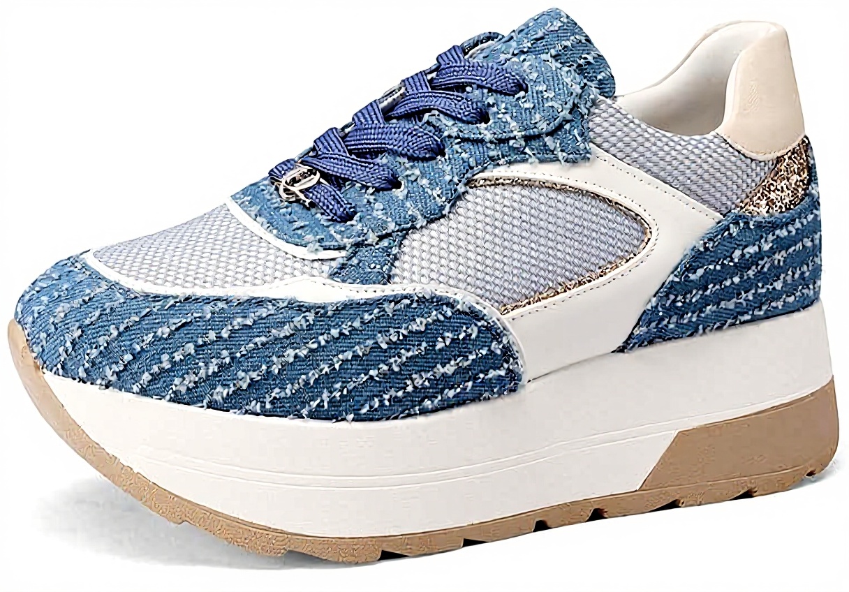 Baskets QUEEN HELENA Sneakers Platform Femme Léger