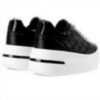 Baskets QUEEN HELENA Platform Confortable Femme Noir Blanc