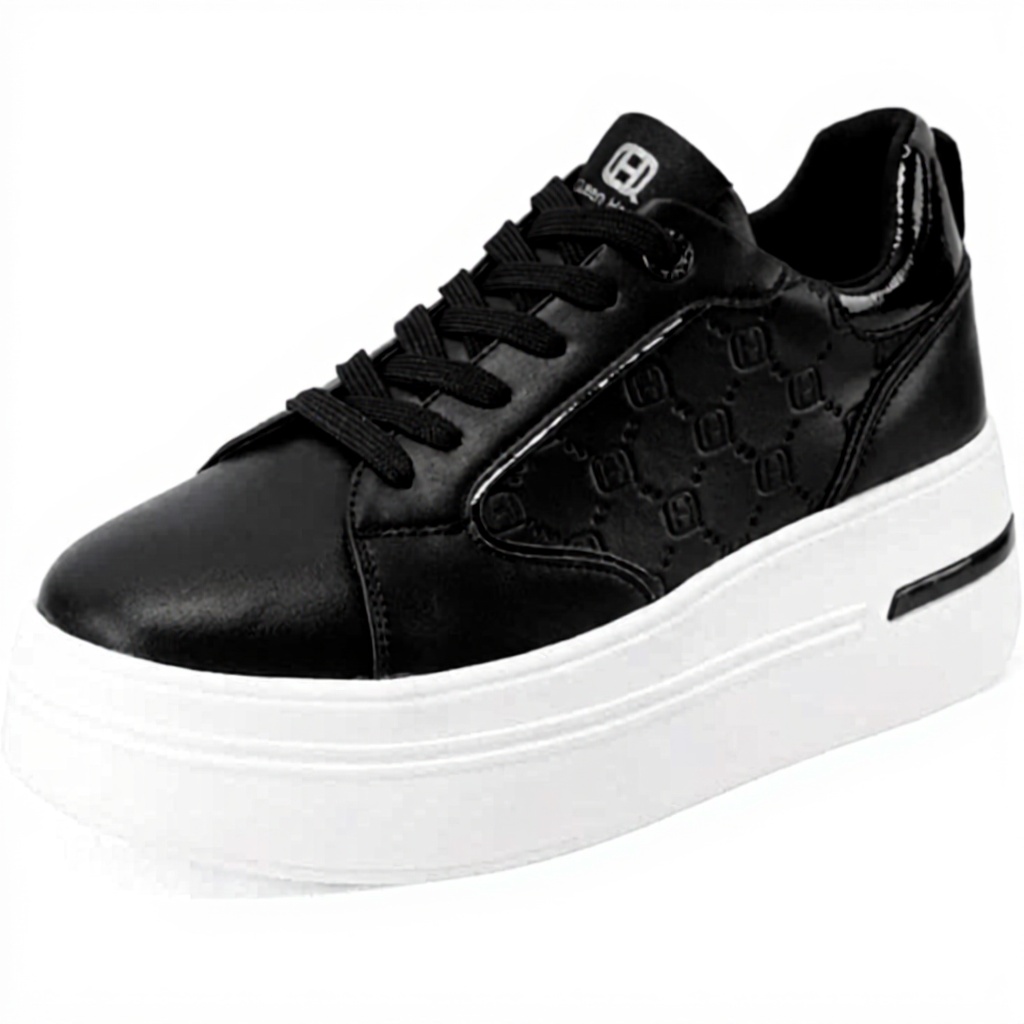 Pavo Monitor Arm installed on a wooden office desk