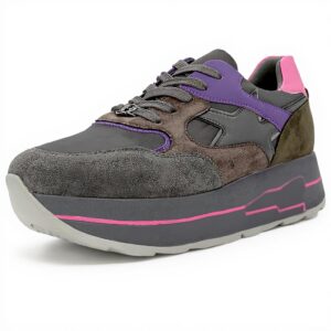 Baskets QUEEN HELENA Femme Similicuir Légeres Confort