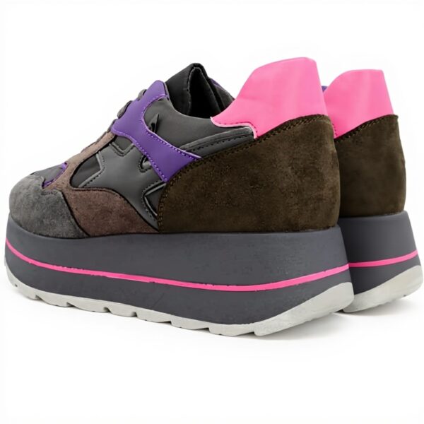 Baskets QUEEN HELENA Femme Similicuir Légeres Confort