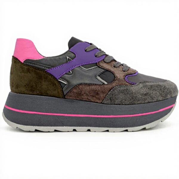 Baskets QUEEN HELENA Femme Similicuir Légeres Confort
