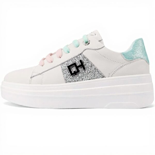 Baskets femme QUEEN HELENA cuir véritable plateforme confort